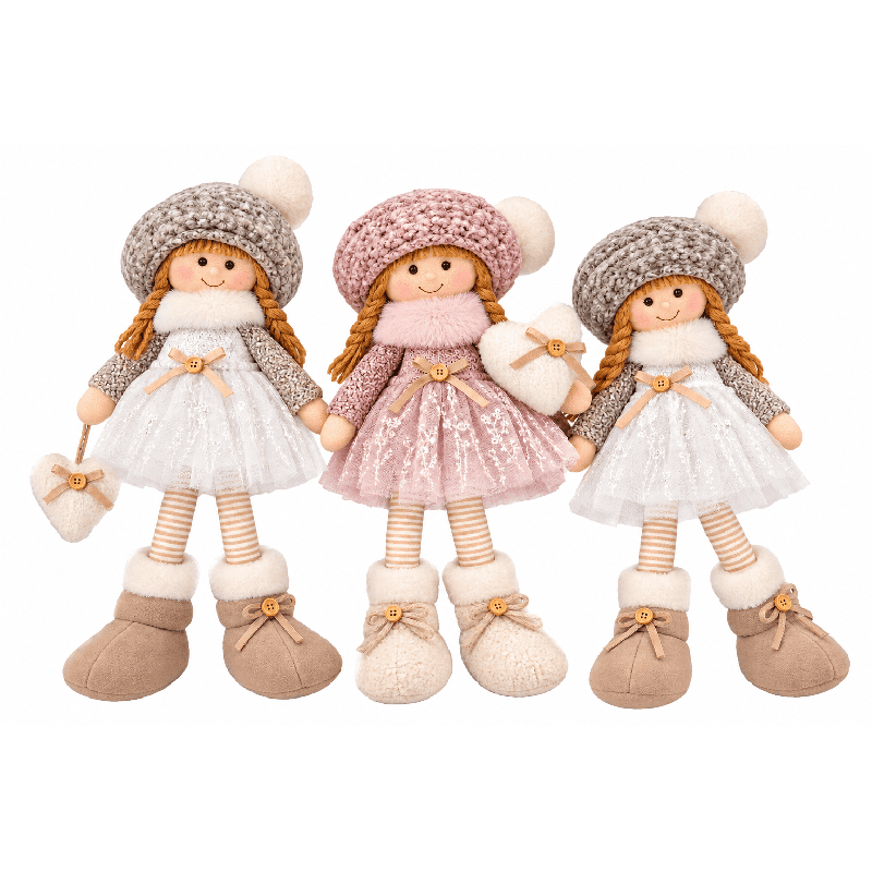 Lot de 3 poupées décoratives