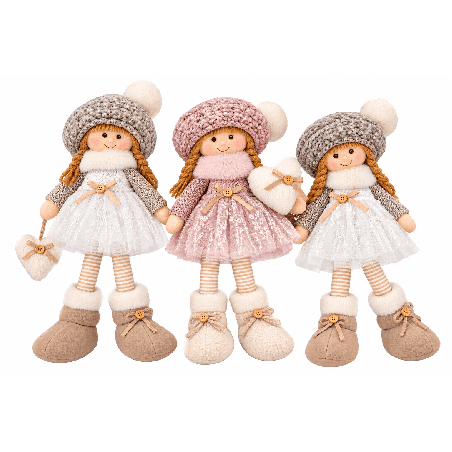 Lot de 3 poupées décoratives