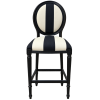 Chaise de style élégant noir et blanc
