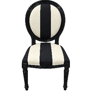 Chaise de style élégant noir et blanc