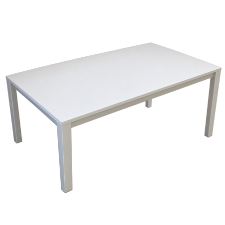Ensemble table blanche + 4 chaises noires
