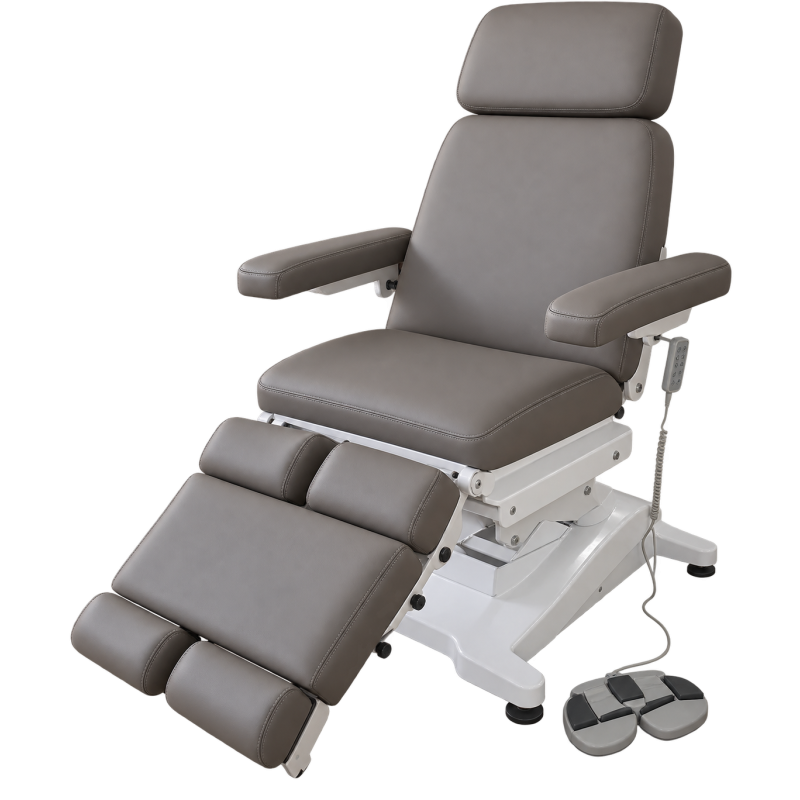 Fauteuil électrique professionnel de pédicure et soins esthétiques