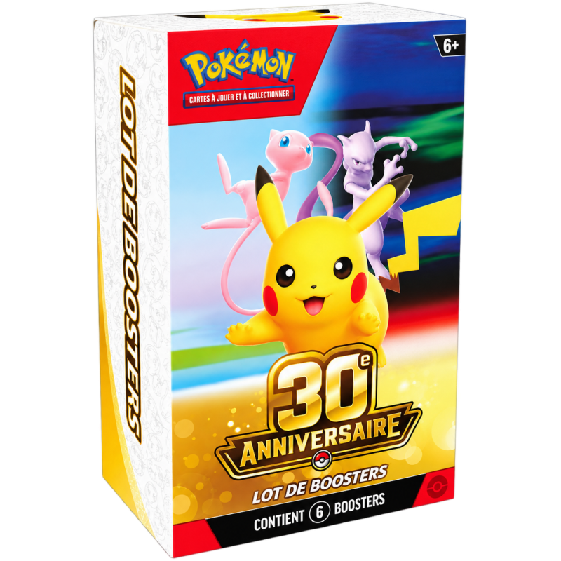 POKÉMON – LOT DE BOOSTERS 30ᵉ ANNIVERSAIRE