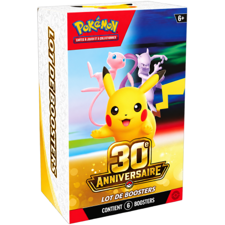 POKÉMON – LOT DE BOOSTERS 30ᵉ ANNIVERSAIRE