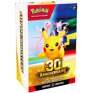 POKÉMON – LOT DE BOOSTERS 30ᵉ ANNIVERSAIRE